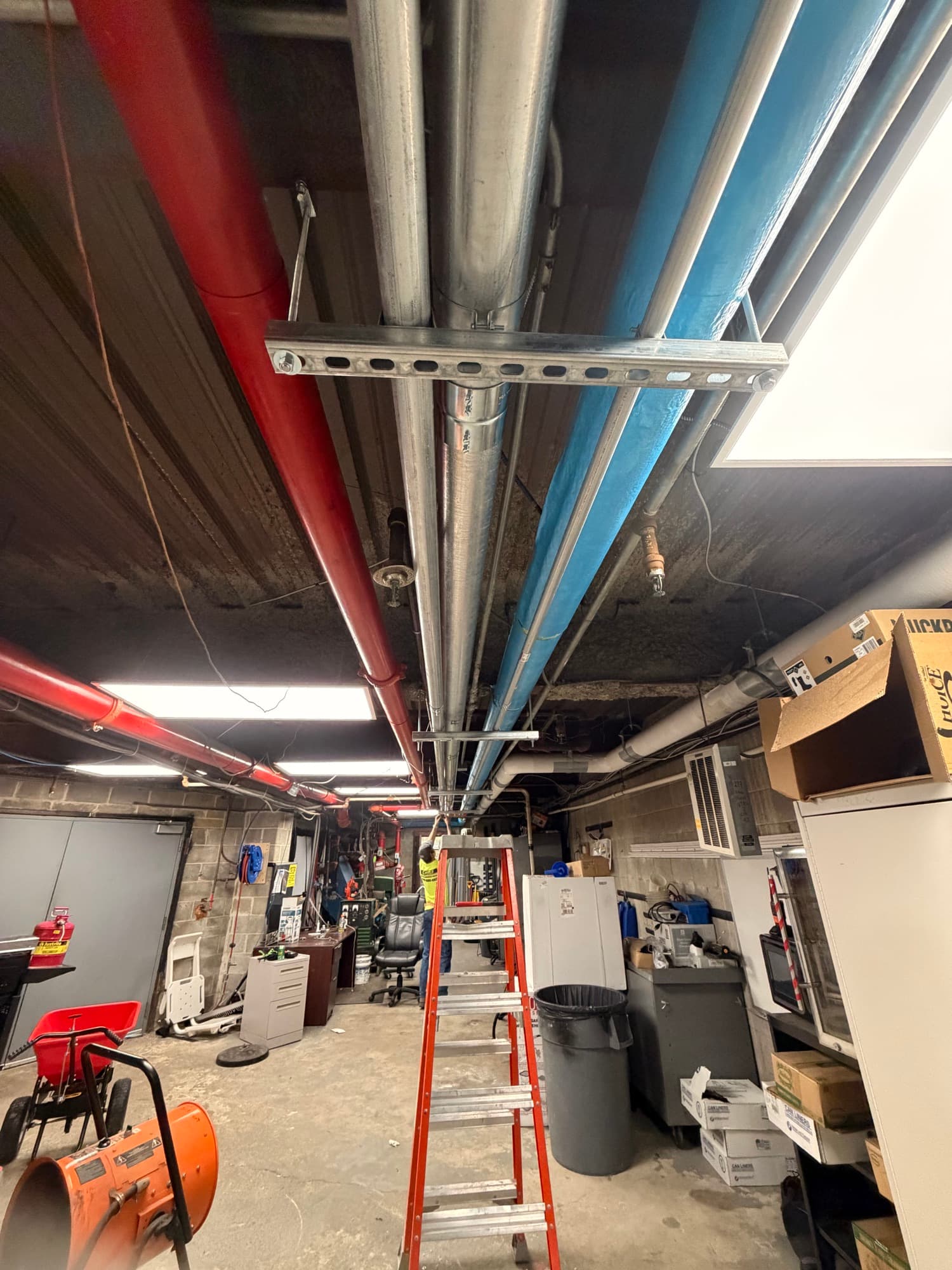 Utility room inspection on a managed property